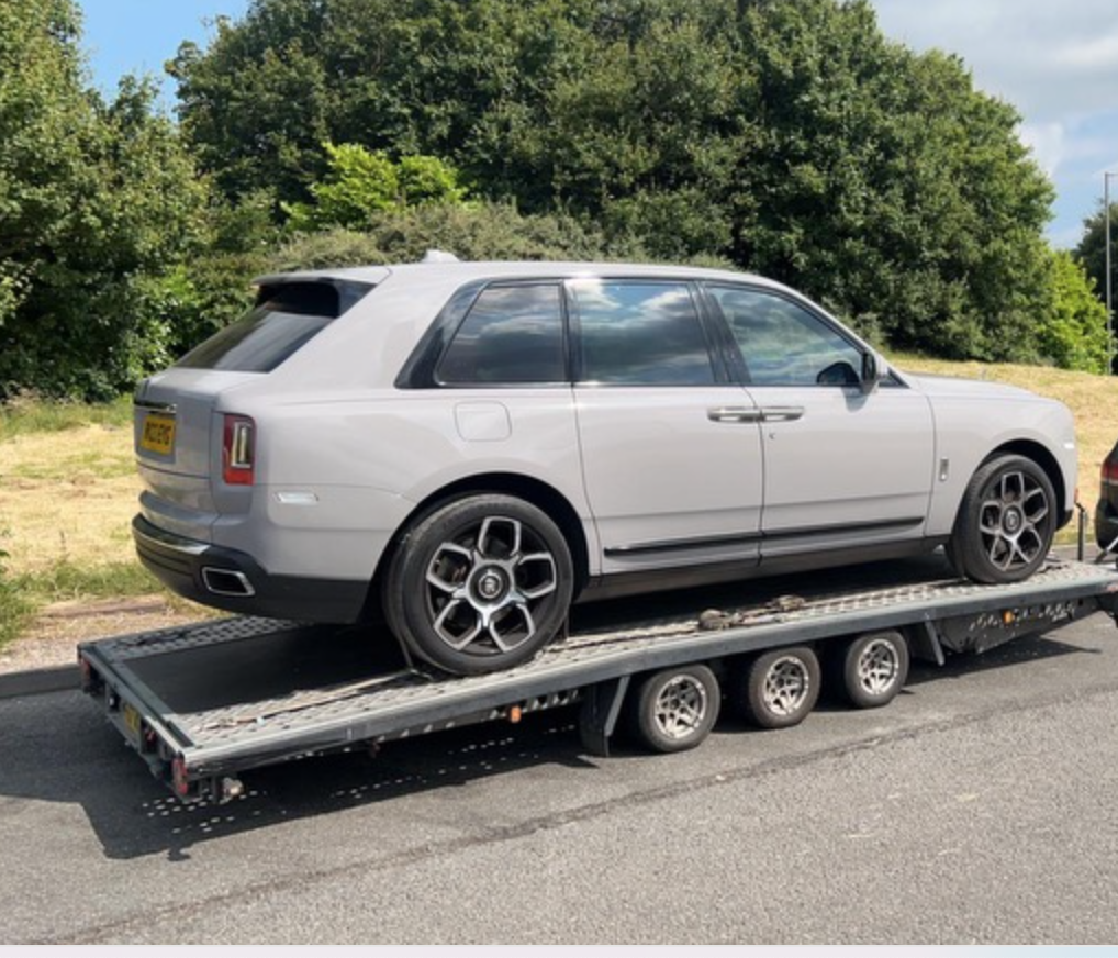 Car on Recovery Truck